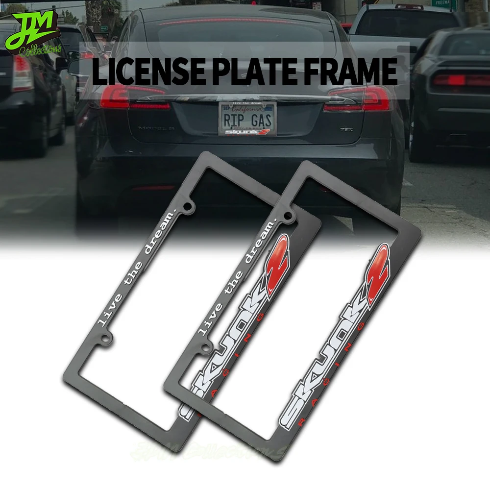 2PCS Hot USA Standard ABS Car License Plate Frame JDM Racing Personality For SKUNK2 Decorate Auto Number Plate Frame Accessories
2PCS Hot USA Standard ABS Car License Plate Frame JDM Racing Personality For SKUNK2 Decorate Auto Number Plate Frame Accessories