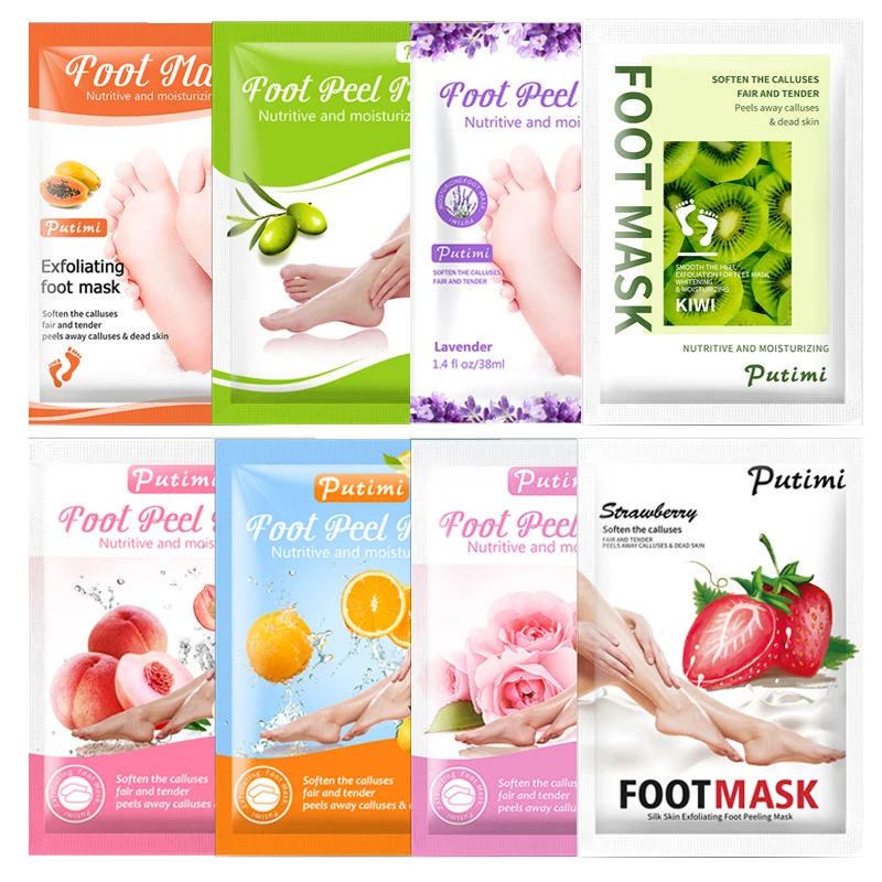 PUTIMI Exfoliating Foot Mask Socks for Pedicure Socks for Feet Peeling Foot Mask Skin Care Feet Dead Skin Removal Foot Patches
PUTIMI Exfoliating Foot Mask Socks for Pedicure Socks for Feet Peeling Foot Mask Skin Care Feet Dead Skin Removal Foot Patches