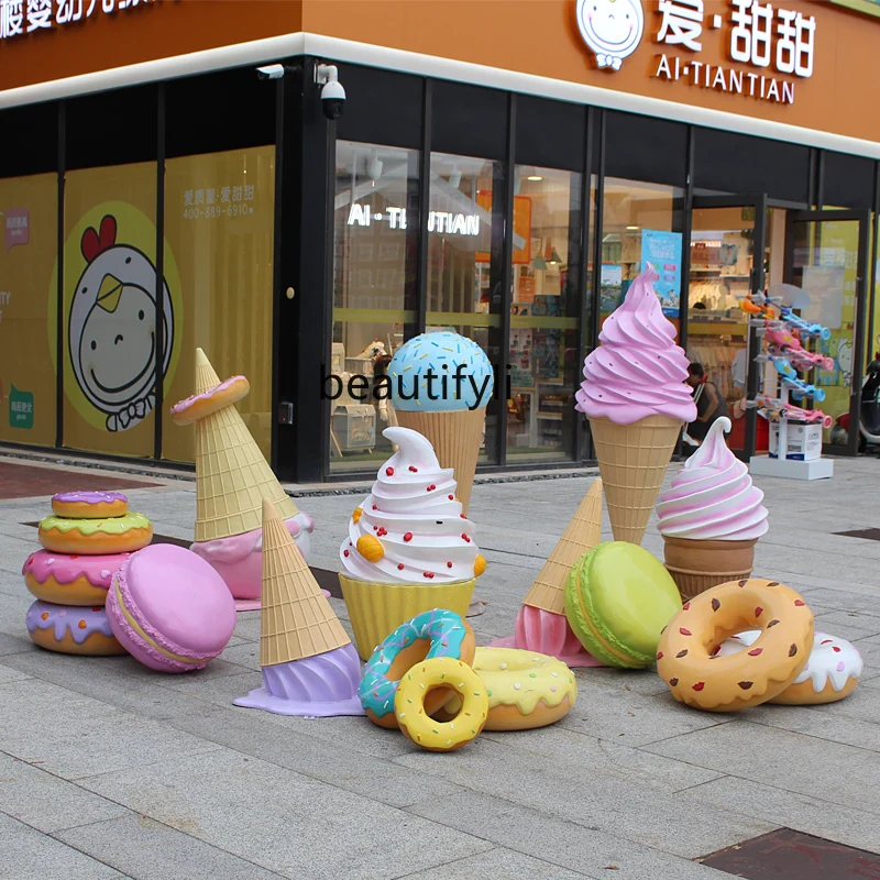 zq Ice Cream GRP Sculpture Donut Ice Cream Model Shopping Mall Decoration Floor Big Decorations
zq Ice Cream GRP Sculpture Donut Ice Cream Model Shopping Mall Decoration Floor Big Decorations
