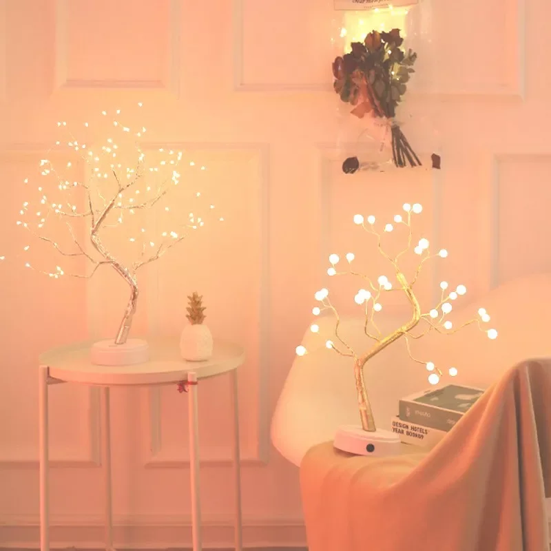 LED Night Light Mini Christmas Tree Copper Wire Garland Lamp For Home Kids Bedroom Decor Fairy Lights Luminary Holiday lighting
LED Night Light Mini Christmas Tree Copper Wire Garland Lamp For Home Kids Bedroom Decor Fairy Lights Luminary Holiday lighting