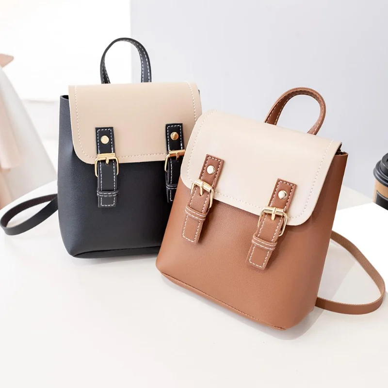 PU Leather Women Small Backpack Fashion Splicing Hit Color Shoulder Bags School Bags For Teenage Girls Casual Ladies Backpack
PU Leather Women Small Backpack Fashion Splicing Hit Color Shoulder Bags School Bags For Teenage Girls Casual Ladies Backpack