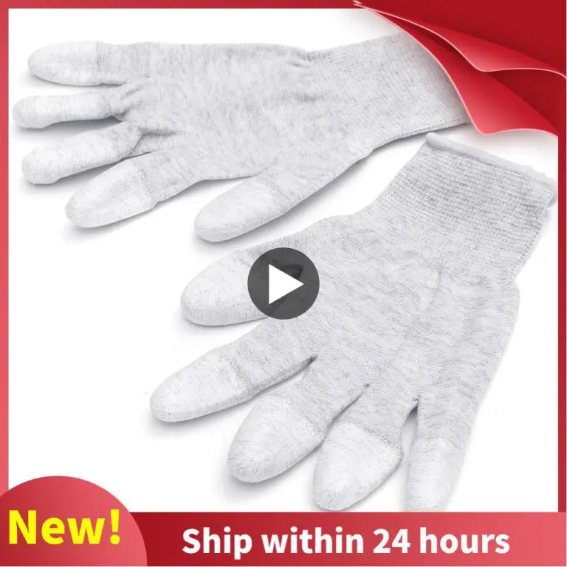 1 Pair Carbon Fiber Antistatic Gloves Non-slip Wear-resistant Labor Protection Finger Gloves Electronic Working Gloves
1 Pair Carbon Fiber Antistatic Gloves Non-slip Wear-resistant Labor Protection Finger Gloves Electronic Working Gloves