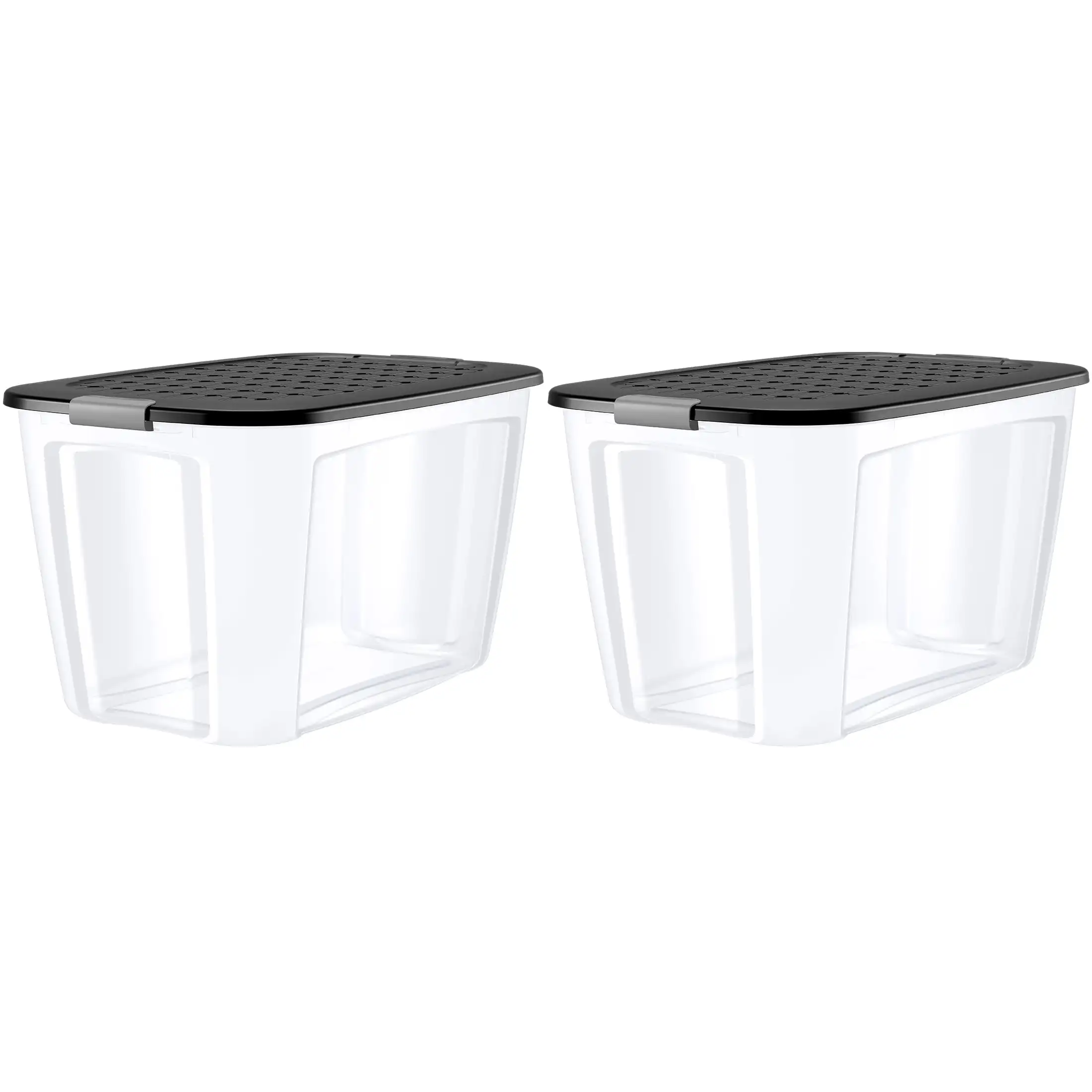 Bella Storage 162 кварта прозрачные пластиковые серые защелки черная крышка тоут набор из 2
Bella Storage 162 кварта прозрачные пластиковые серые защелки черная крышка тоут набор из 2