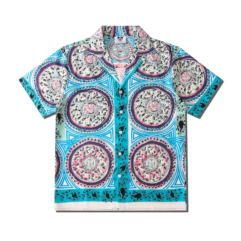Chemise Homme Luxe Haute Qualite Men Oversized Ethnic Style Floral Shirts Summer Mens Vintage Short Sleeve Hawaiian Beach Shirt
Chemise Homme Luxe Haute Qualite Men Oversized Ethnic Style Floral Shirts Summer Mens Vintage Short Sleeve Hawaiian Beach Shirt