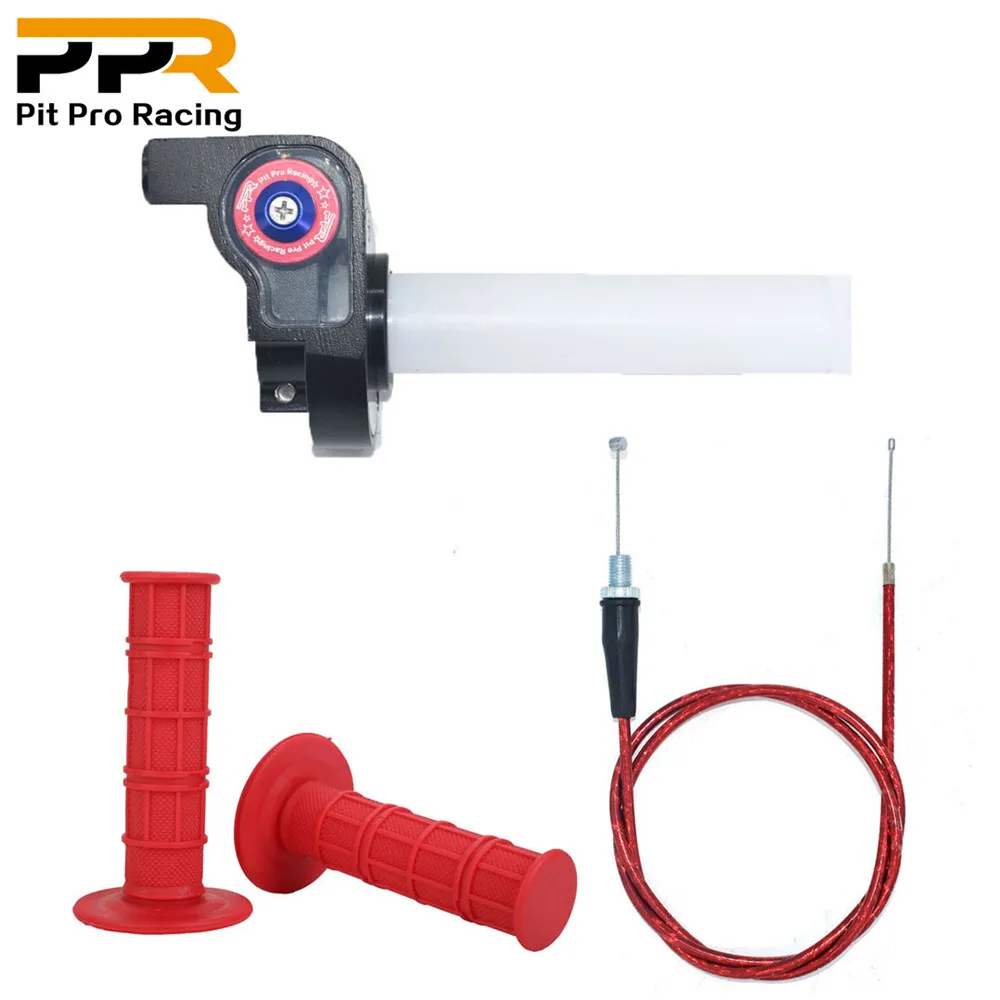 Handle Grip Motorcycle with 1/4 Quick Turn Throttle Dirt Pit Bike Motocross 7/8" Handlebar Hand Grips For CRF KLX Kayo BSE
Handle Grip Motorcycle with 1/4 Quick Turn Throttle Dirt Pit Bike Motocross 7/8" Handlebar Hand Grips For CRF KLX Kayo BSE