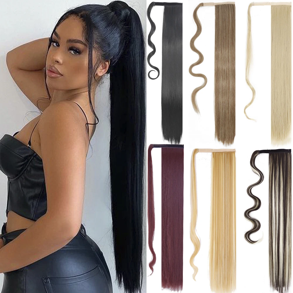 Synthetic 22inch Ponytai Long Straight Clip in Hair Tail Nature FaKe Ponytail Temperature Extension Hairpiece With Hairpins High
Synthetic 22inch Ponytai Long Straight Clip in Hair Tail Nature FaKe Ponytail Temperature Extension Hairpiece With Hairpins High