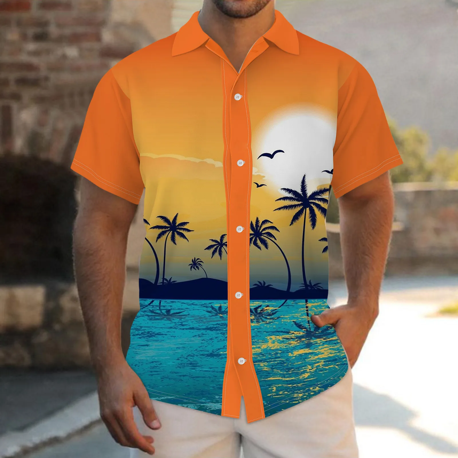 Beach Summer Short Sleeve Shirt Men Floral Loose Baggy Casual Hawaii Holiday Shirt Tee Tops Buttons Blouse National Style Camisa
Beach Summer Short Sleeve Shirt Men Floral Loose Baggy Casual Hawaii Holiday Shirt Tee Tops Buttons Blouse National Style Camisa