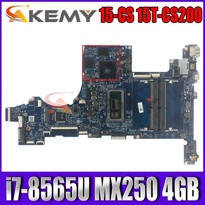 Для HP PAVILION 15-CS 15T-CS200 TPN-Q208 Материнская плата ноутбука с MX250 4 Гб i7-8565U DAG7BMB58C0 L50260-601 |