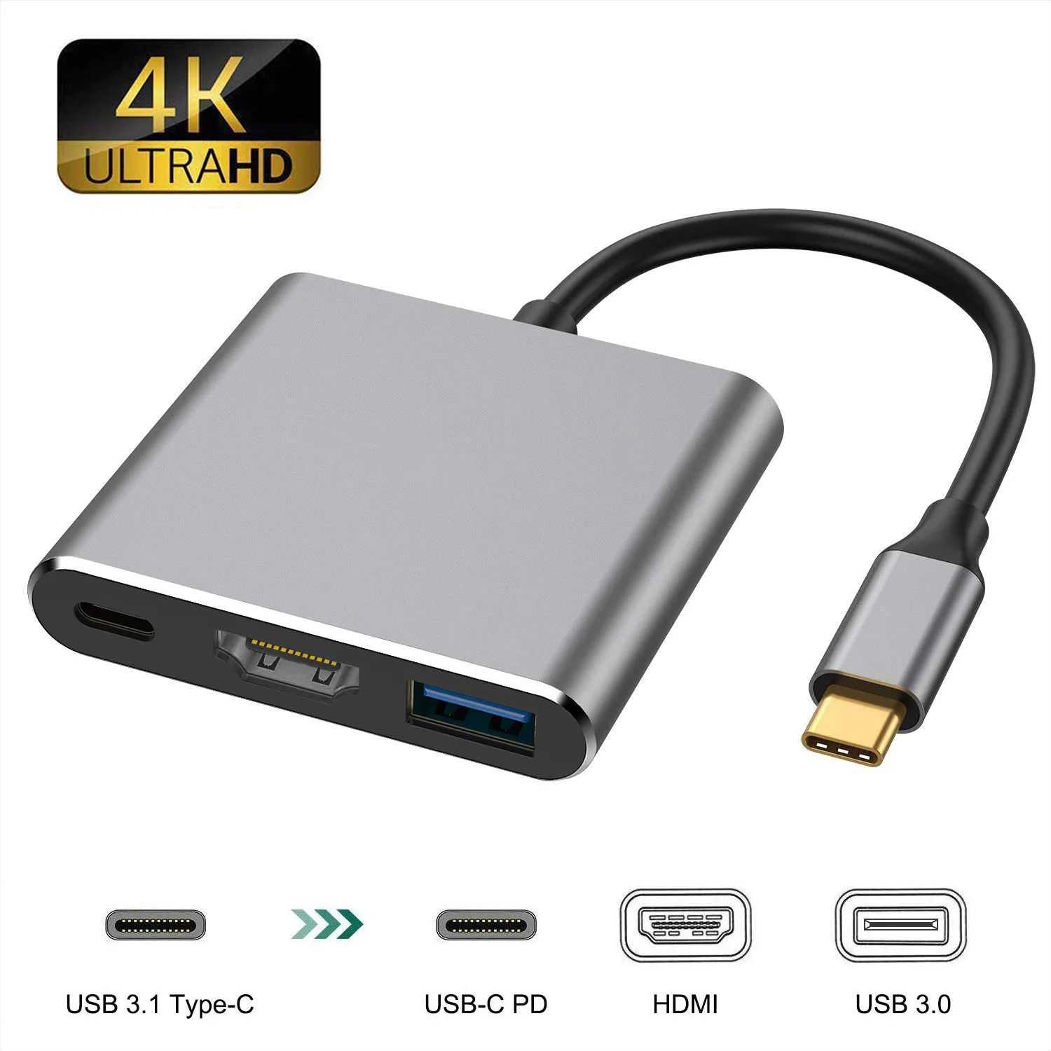 USB C HUB 4K Type C to HDMI USB 3.0 PD 100W Adapter For Nintendo Switch Air Pro iPad Pro M1 PC Accessories
USB C HUB 4K Type C to HDMI USB 3.0 PD 100W Adapter For Nintendo Switch Air Pro iPad Pro M1 PC Accessories