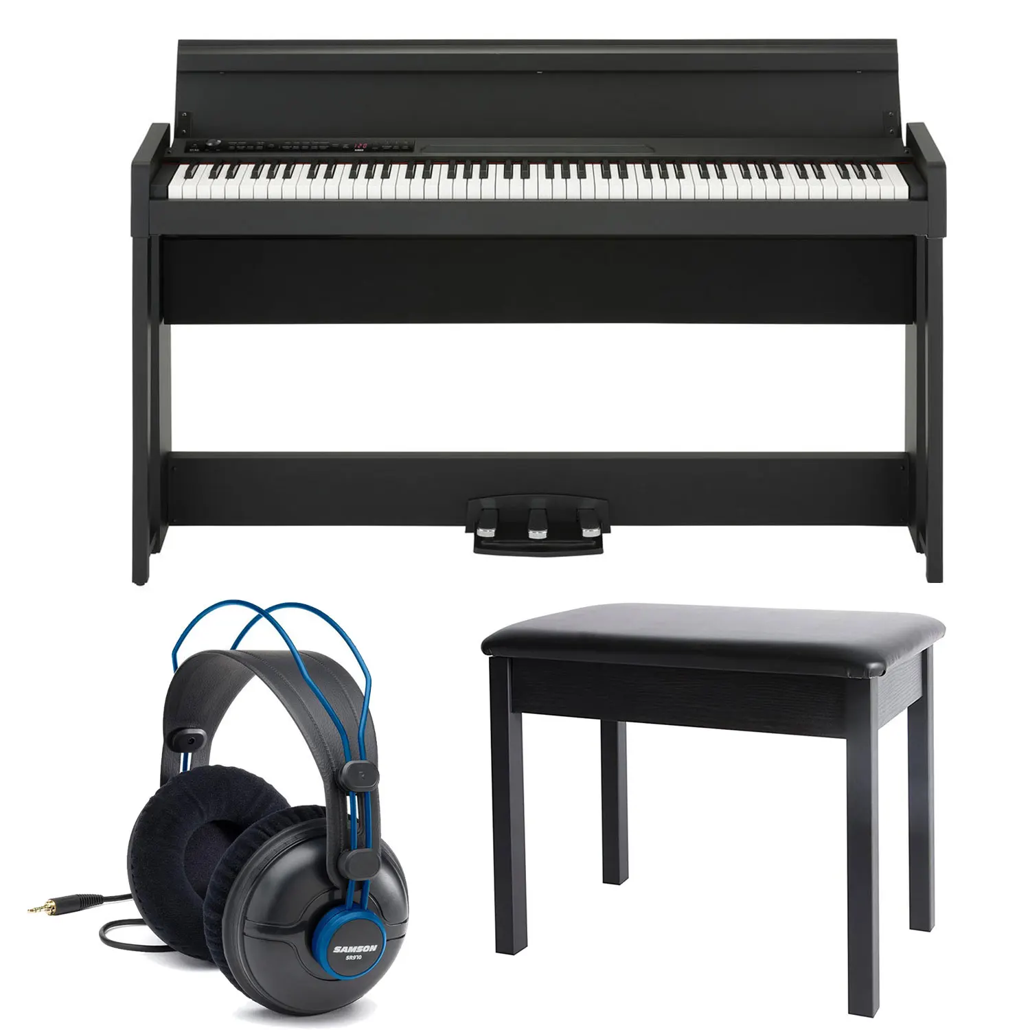 

(Новая скидка) цифровое пианино Korg C1 Air с Bluetooth 88 клавишами и клавиатурой Hammer Action 3
