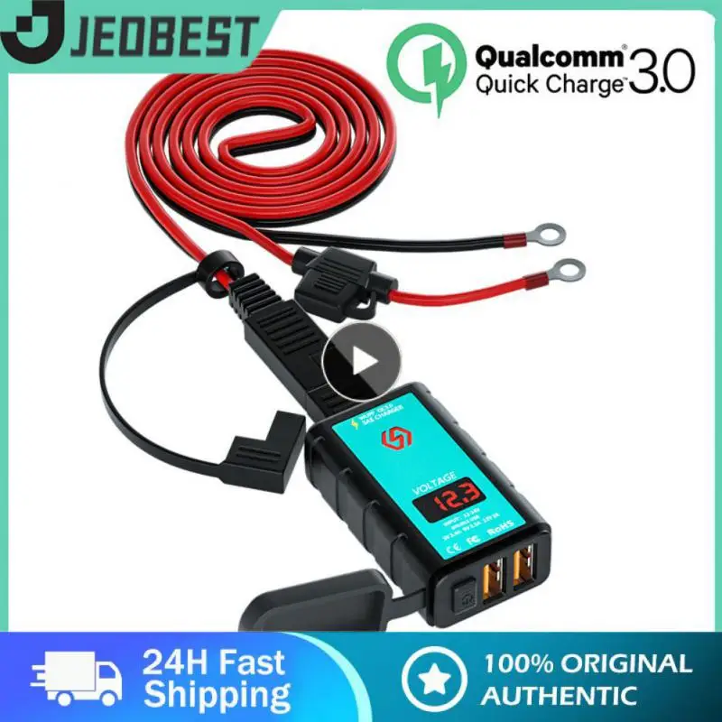 5v3.4a/9v2.5a /12v2a Universal Motorcycle Voltmeter Practical Dual Qc3.0 Square Charger Convenient Usb Mobile Phone Charger
5v3.4a/9v2.5a /12v2a Universal Motorcycle Voltmeter Practical Dual Qc3.0 Square Charger Convenient Usb Mobile Phone Charger