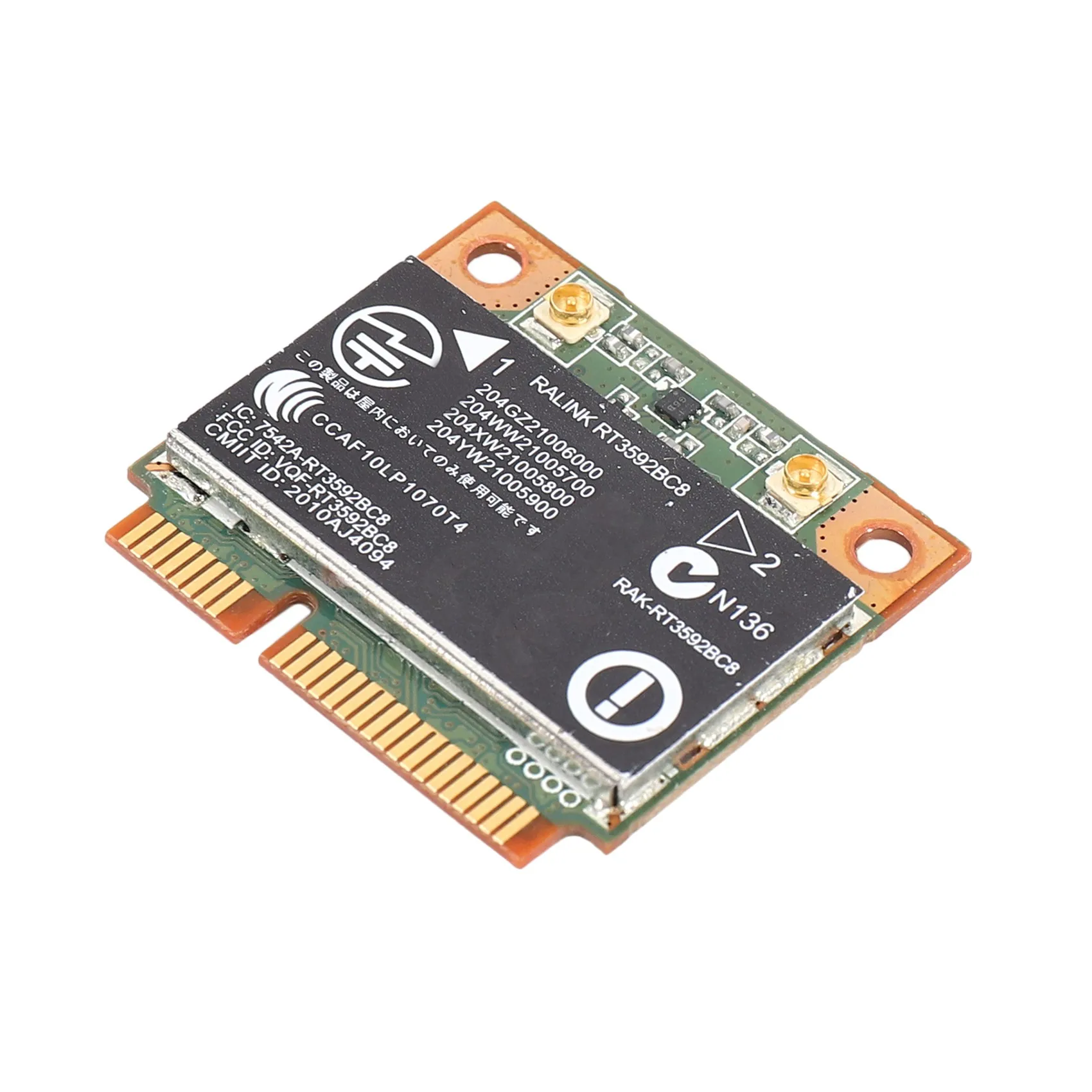 RT3592BC8, Двухдиапазонная беспроводная карта 300M и Bluetooth 4530, для HP 4330S 4430S 4230S SPS: 630813-001
RT3592BC8, Двухдиапазонная беспроводная карта 300M и Bluetooth 4530, для HP 4330S 4430S 4230S SPS: 630813-001