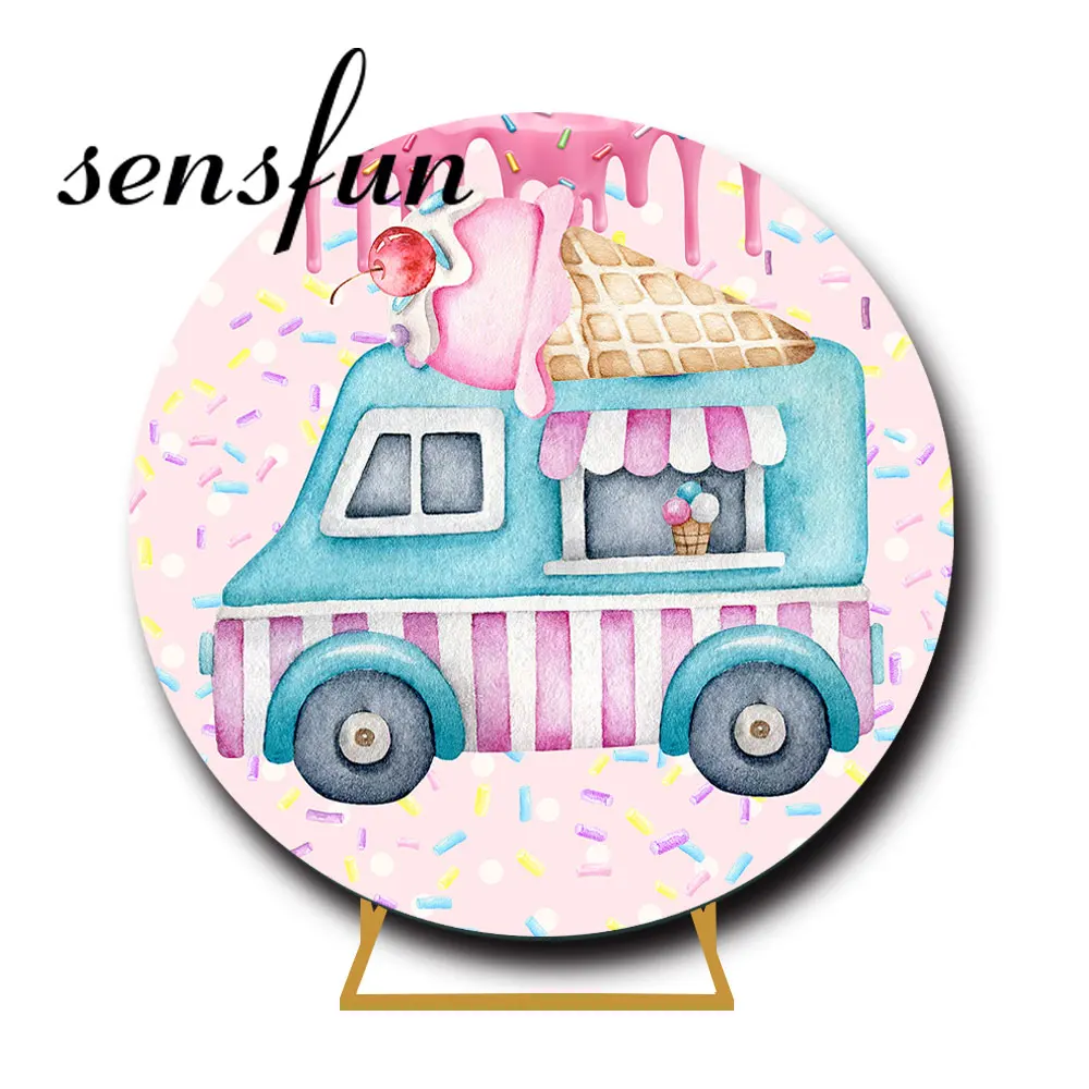 Pink Candy Bar Round Backdrop Cover Ice Cream Car Girls Baby Shower Birthday Party Circle Background Table Decoration
Pink Candy Bar Round Backdrop Cover Ice Cream Car Girls Baby Shower Birthday Party Circle Background Table Decoration