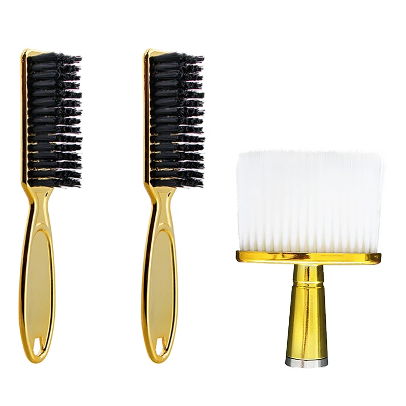 2 Pcs Fade Brush Comb Scissors Cleaning Brush Gold & 1 Pcs Barber Neck Duster Cleaning Face Hair Brush
2 Pcs Fade Brush Comb Scissors Cleaning Brush Gold & 1 Pcs Barber Neck Duster Cleaning Face Hair Brush