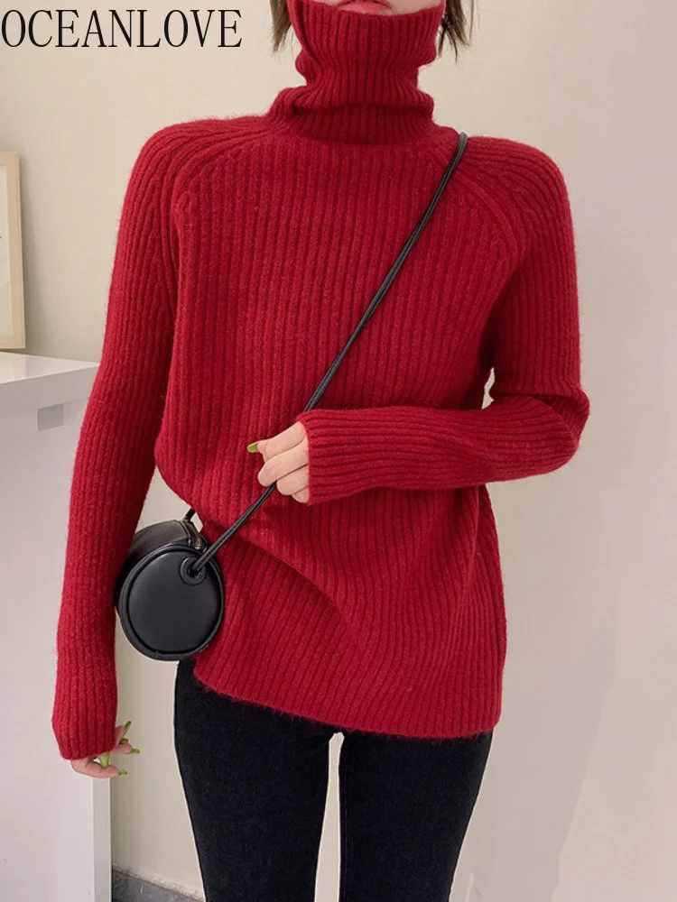 Turtleneck Vintage Solid Women Sweaters Korean Chic All Match Thick Pull emme Autumn Winter New Pullovers Sweet
Turtleneck Vintage Solid Women Sweaters Korean Chic All Match Thick Pull emme Autumn Winter New Pullovers Sweet