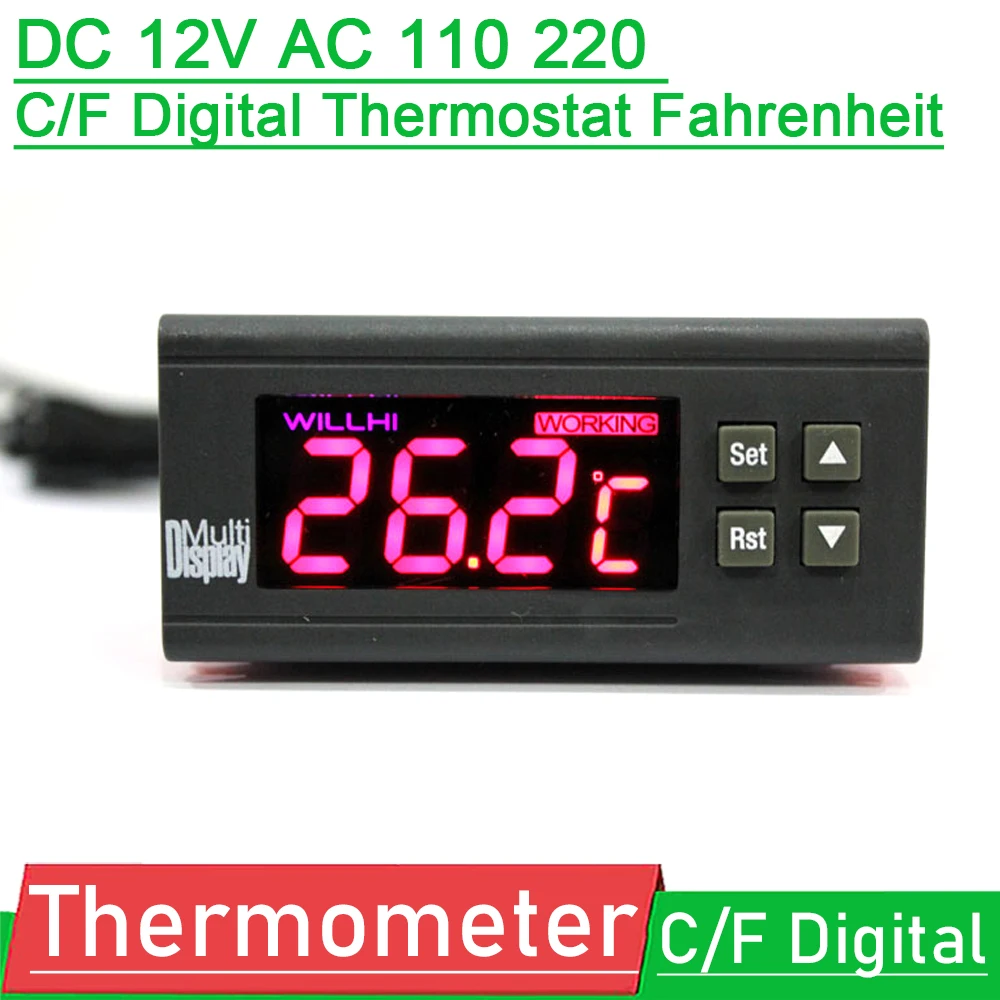 Цифровой переключатель DYKBmetered AC 110V 220V DC 12V C/F по Фаренгейту/Фотоэлемент для домашних животных/теплиц/лабораторий
Цифровой переключатель DYKBmetered AC 110V 220V DC 12V C/F по Фаренгейту/Фотоэлемент для домашних животных/теплиц/лабораторий