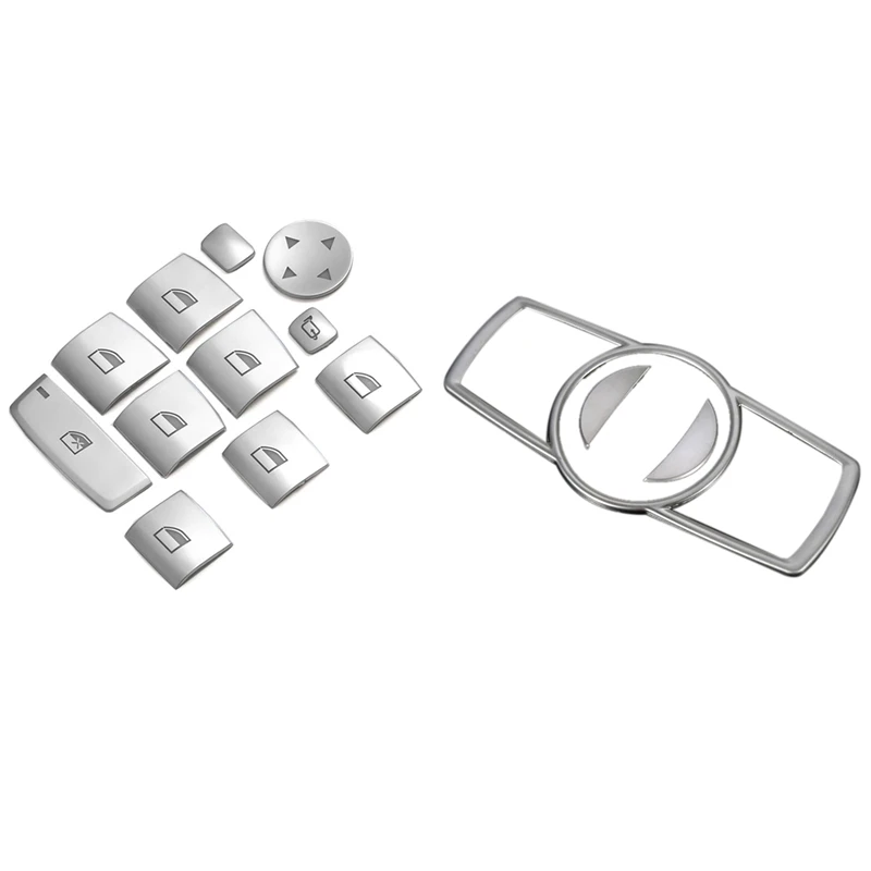 1 Set Car Interior Switch Button Frame Trim Sticker & 1 Set Lifter Buttons Covers Stickers
1 Set Car Interior Switch Button Frame Trim Sticker & 1 Set Lifter Buttons Covers Stickers