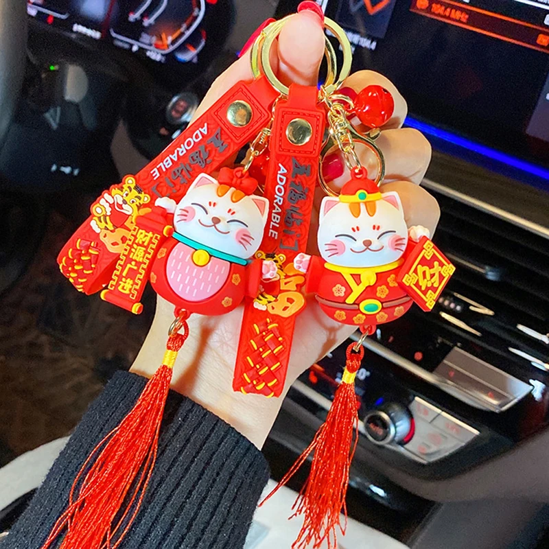 Cartoon Lucky Cat Key Chain Handmade DIY Craft Rhinestone Tassels Keychain Bag Charm Holder Cute Cartoon Key Chain
Cartoon Lucky Cat Key Chain Handmade DIY Craft Rhinestone Tassels Keychain Bag Charm Holder Cute Cartoon Key Chain