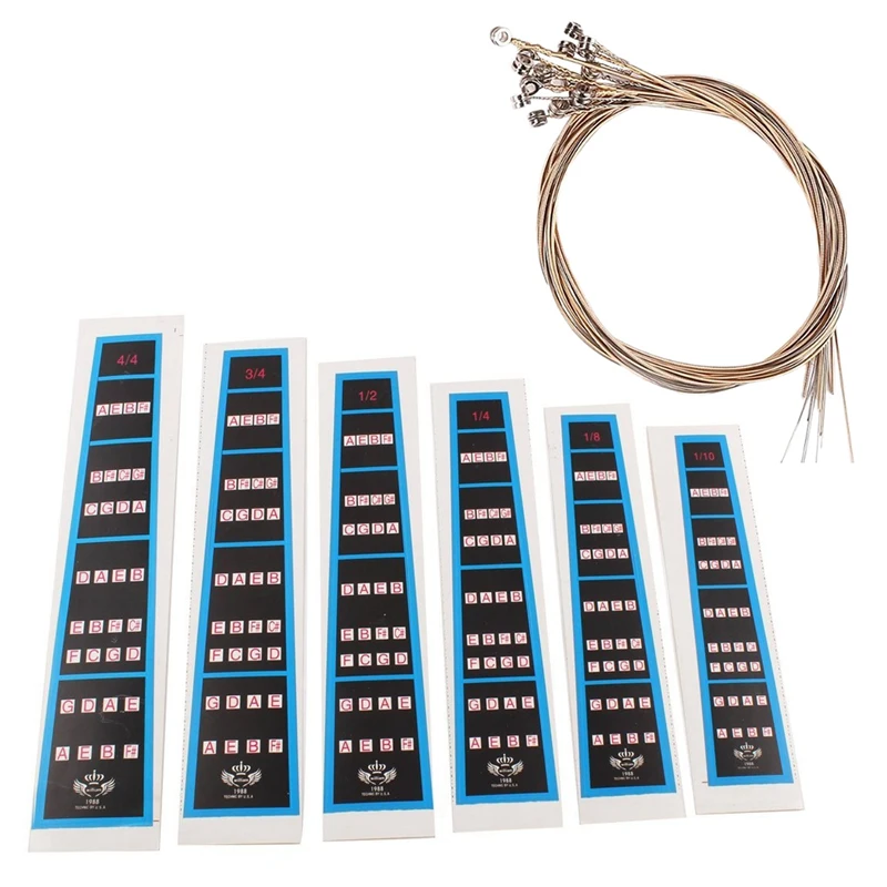 6Pcs Violin Practice Fingerboard Sticker Fret Finger Marker Chart & 1Set Lyre Harp String Lyre String Small Harp Strings
6Pcs Violin Practice Fingerboard Sticker Fret Finger Marker Chart & 1Set Lyre Harp String Lyre String Small Harp Strings