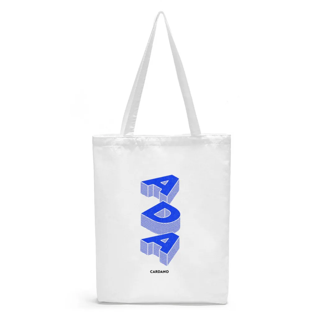 ADA Canvas Shopper Handbag Cryptocurrency Cardano Shoulder Bags Unisex Storage Pocket Fitness Kawaii Pouch Tote Bag
ADA Canvas Shopper Handbag Cryptocurrency Cardano Shoulder Bags Unisex Storage Pocket Fitness Kawaii Pouch Tote Bag