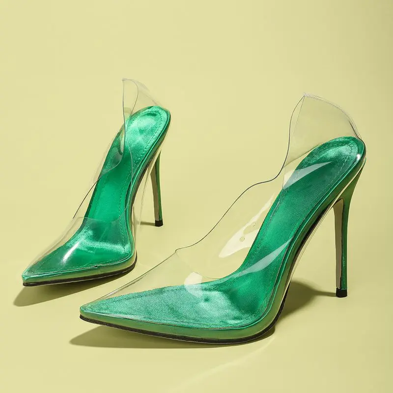 NIUFUNI Pointed Toe High Heels Transparent PVC Dress Shoes Women's Pumps Silk Clear Stiletto Slip On Solid Color Ladies Shoes
NIUFUNI Pointed Toe High Heels Transparent PVC Dress Shoes Women's Pumps Silk Clear Stiletto Slip On Solid Color Ladies Shoes