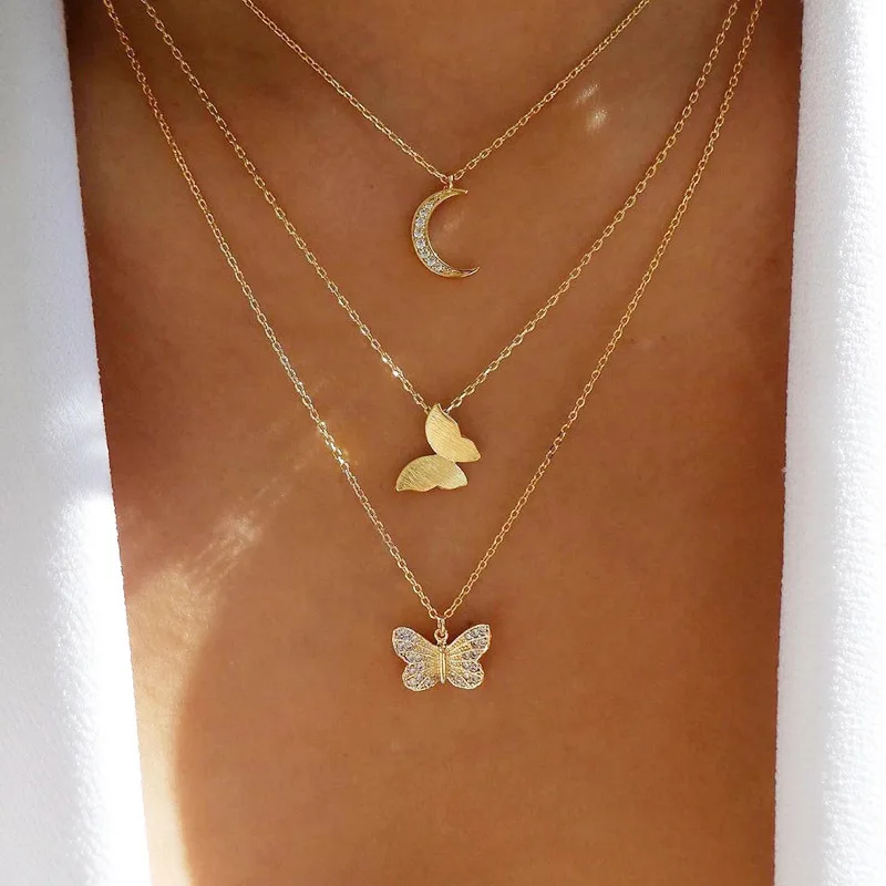 Butterfly Moon Women Necklace Neck Chain Boho Sexy Accessories Aesthetic Fashion Jewelry Wholesale Free Shipping Items GaaBou
Butterfly Moon Women Necklace Neck Chain Boho Sexy Accessories Aesthetic Fashion Jewelry Wholesale Free Shipping Items GaaBou