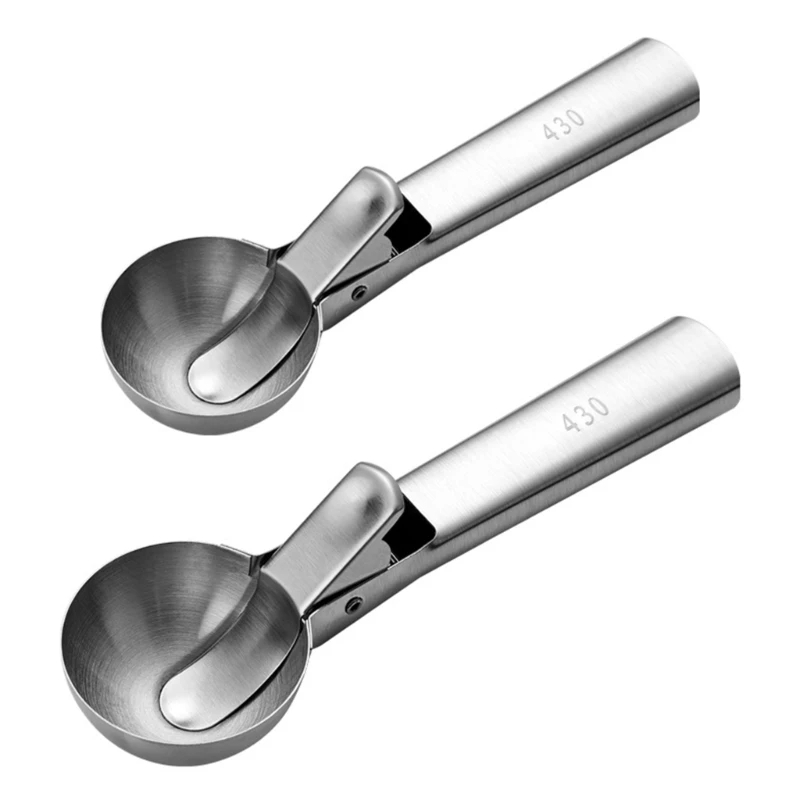 Ice Scooper Ice Cream Spoons Stainless Steel Ice Cream Scoop Watermelon Spoon with Trigger Stainless Steel Material
Ice Scooper Ice Cream Spoons Stainless Steel Ice Cream Scoop Watermelon Spoon with Trigger Stainless Steel Material