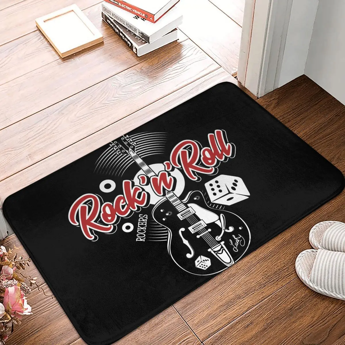 Rock Art Culture Bath Non-Slip Carpet Music Dice Rockers Guitars Flannel Mat Entrance Door Doormat Home Decor Rug
Rock Art Culture Bath Non-Slip Carpet Music Dice Rockers Guitars Flannel Mat Entrance Door Doormat Home Decor Rug