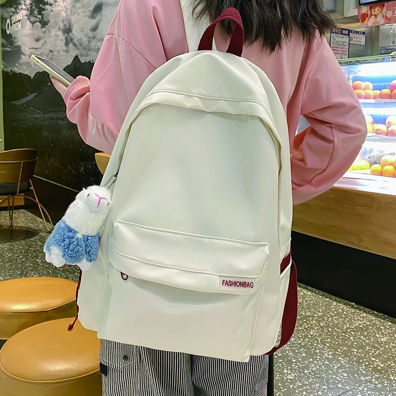 Large Capacity Women Nylon Backpack for Cute Girl Solid Color School Bag Multifunctional Travel Rucksack Lady Anti Theft Mochila
Large Capacity Women Nylon Backpack for Cute Girl Solid Color School Bag Multifunctional Travel Rucksack Lady Anti Theft Mochila