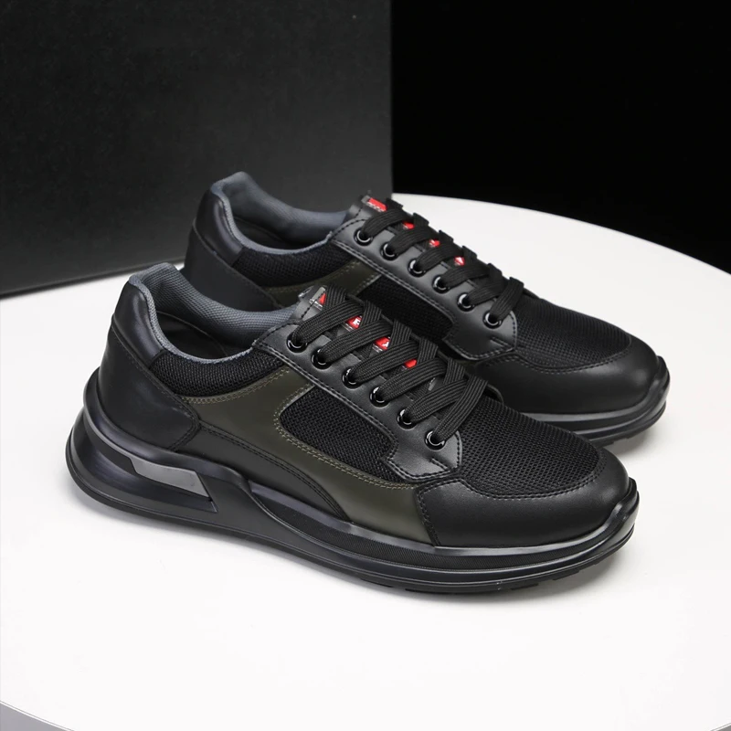 2023 Summer Luxury Leather Breathable Mesh Cloth Solid Color Sneakers Casual Everything Lace Up High Quality Men's Shoes
2023 Summer Luxury Leather Breathable Mesh Cloth Solid Color Sneakers Casual Everything Lace Up High Quality Men's Shoes