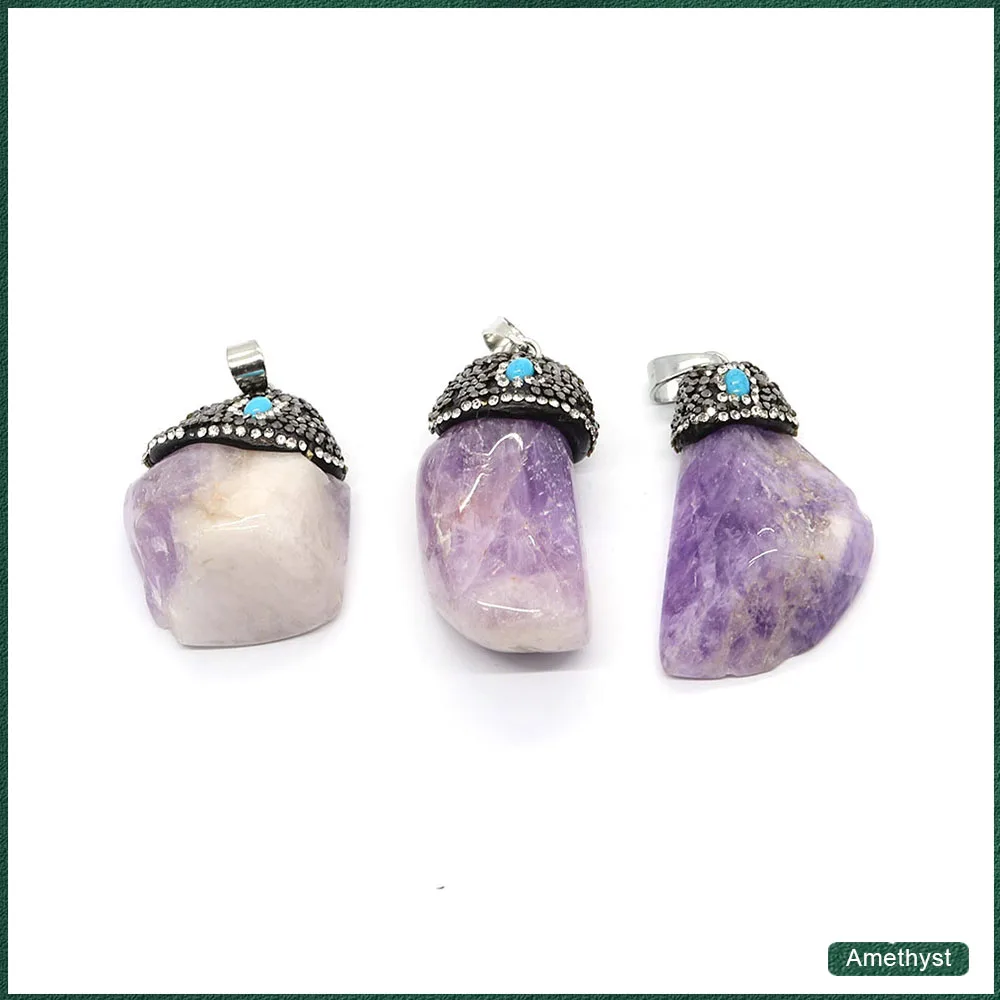 Fashion Amethyst Irregular Set Diamond Pendant Diy Charms for Jewelry Making Women's Necklace Earrings Charm Accessories 1pcs
Fashion Amethyst Irregular Set Diamond Pendant Diy Charms for Jewelry Making Women's Necklace Earrings Charm Accessories 1pcs