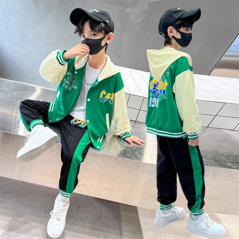 Boys Suit Coat+Pants Cotton 2Pcs/Sets 2023 Stylish Spring Autumn Sportswear Outfits Outdoors Thicken Children Clothing
Boys Suit Coat+Pants Cotton 2Pcs/Sets 2023 Stylish Spring Autumn Sportswear Outfits Outdoors Thicken Children Clothing