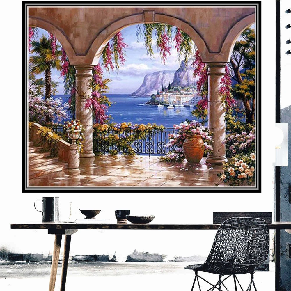 Landscape Flower DIY 5D Diamond Painting Full Drill Square Round Embroidery Mosaic Art Picture Of Rhinestones Home Decor Gifts
Landscape Flower DIY 5D Diamond Painting Full Drill Square Round Embroidery Mosaic Art Picture Of Rhinestones Home Decor Gifts
