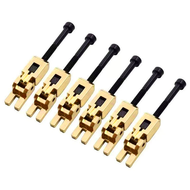 Набор из 6 двойных зажимных сиденья для Floyd-Rose Guitar Tremolo Bridge (золотистый)
Набор из 6 двойных зажимных сиденья для Floyd-Rose Guitar Tremolo Bridge (золотистый)