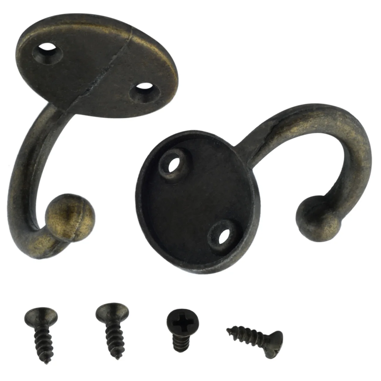 2Pcs 35*27mm Antique Bronze Wall Mounted Hooks with Screws for Kitchen Bathroom Hanging Towel Clothes Hat Bag Key Holders Hanger
2Pcs 35*27mm Antique Bronze Wall Mounted Hooks with Screws for Kitchen Bathroom Hanging Towel Clothes Hat Bag Key Holders Hanger