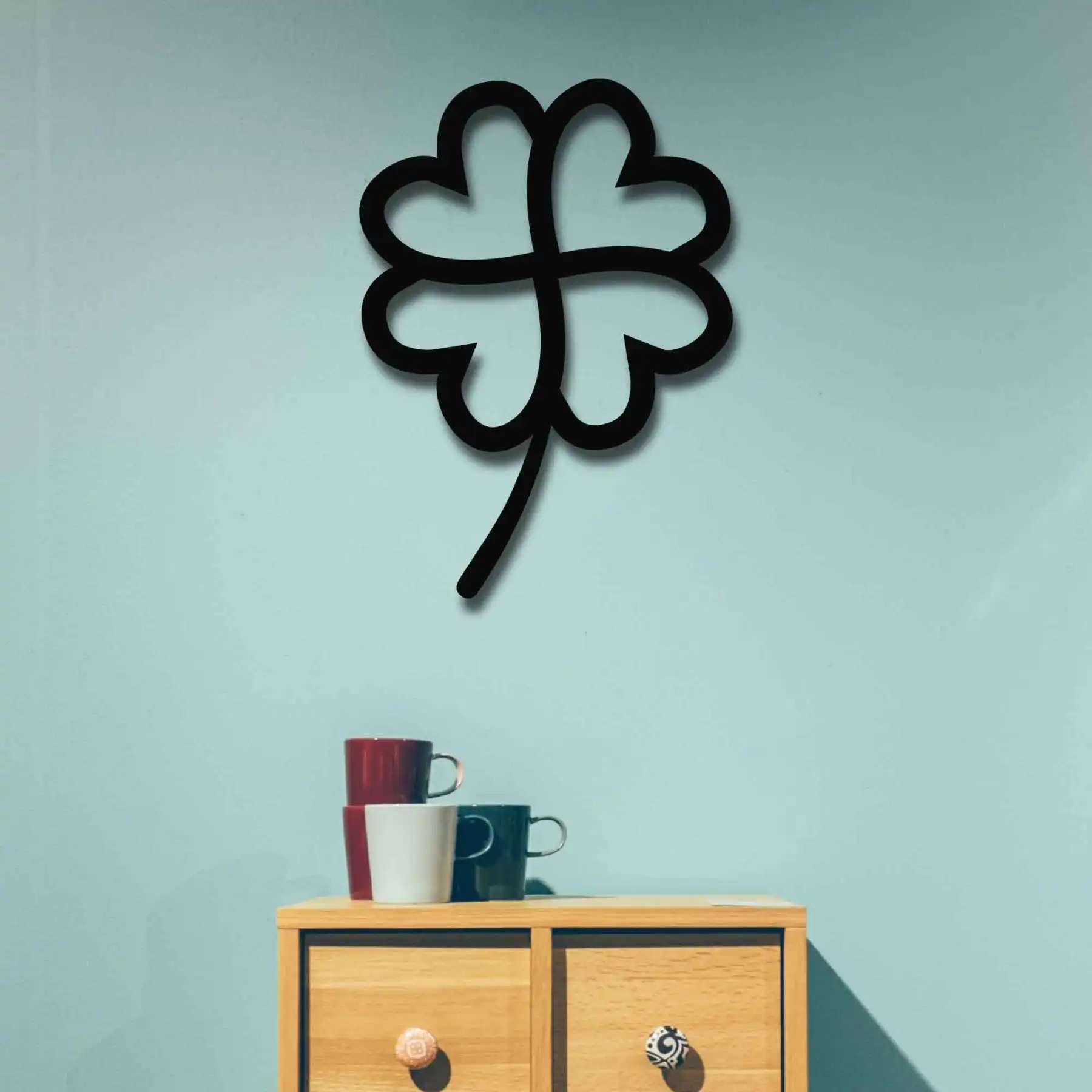 Lucky Clover Charm Symbol Hanging Ornament Metal Wall Art Home Decor Interior Office Decoration Gifts
Lucky Clover Charm Symbol Hanging Ornament Metal Wall Art Home Decor Interior Office Decoration Gifts