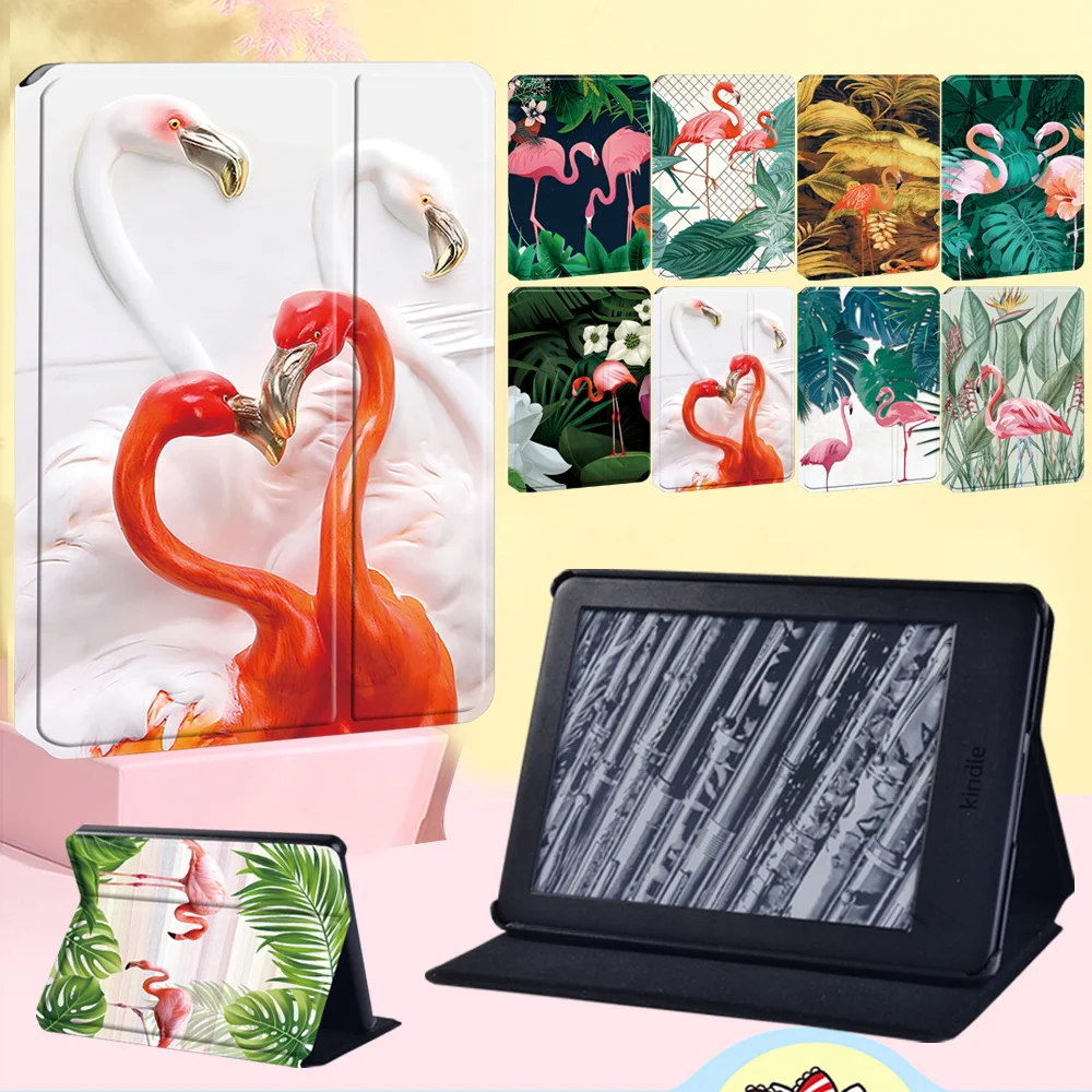 Tablet Case for Kindle EReader Paperwhite 1/2/3/4/5/Kindle 10th J9G29R/8th Gen SY69J Flamingo Series Anti-fall Flip Stand Cover
Tablet Case for Kindle EReader Paperwhite 1/2/3/4/5/Kindle 10th J9G29R/8th Gen SY69J Flamingo Series Anti-fall Flip Stand Cover