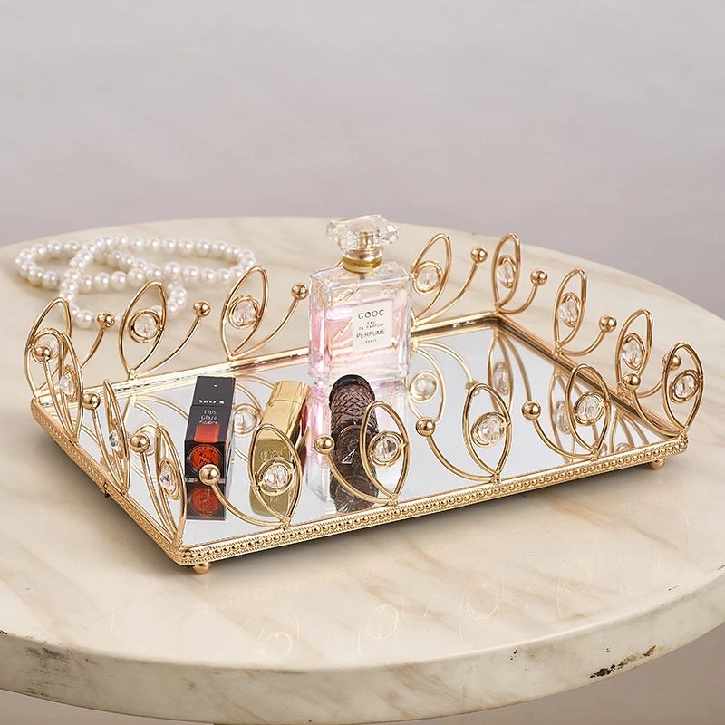 Европейский зеркальный поднос для украшений в домашних условиях
Европейский зеркальный поднос для украшений в домашних условиях