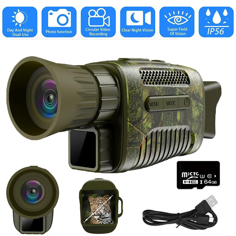 Shooting Device Telescope Day Goggles Night Outdoor Infrared Monocular Video Night Photo 7 Levels Vision Zoom Digital
Shooting Device Telescope Day Goggles Night Outdoor Infrared Monocular Video Night Photo 7 Levels Vision Zoom Digital
