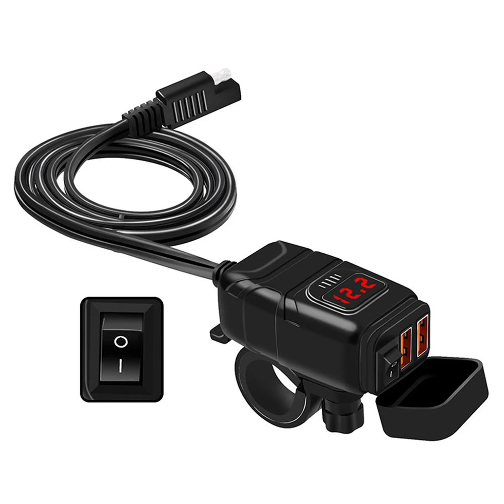 1 комплект, адаптер для быстрой зарядки, 12 В постоянного тока, 2 USB-порта, быстрое зарядное устройство, защита мотоцикла, QC 3,0, водонепроницаемы...
1 комплект, адаптер для быстрой зарядки, 12 В постоянного тока, 2 USB-порта, быстрое зарядное устройство, защита мотоцикла, QC 3,0, водонепроницаемы...