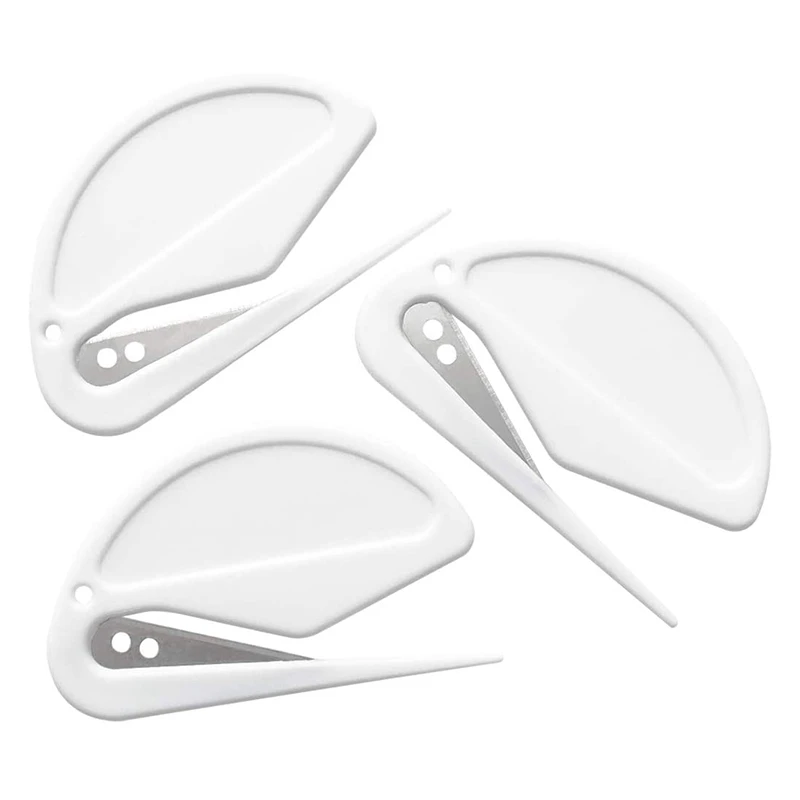 Paper Cutter, Letter Opener, ABS Envelope Cutter, Mail Letter Opener With Bladed Paper Knife, Three Packs, White
Paper Cutter, Letter Opener, ABS Envelope Cutter, Mail Letter Opener With Bladed Paper Knife, Three Packs, White