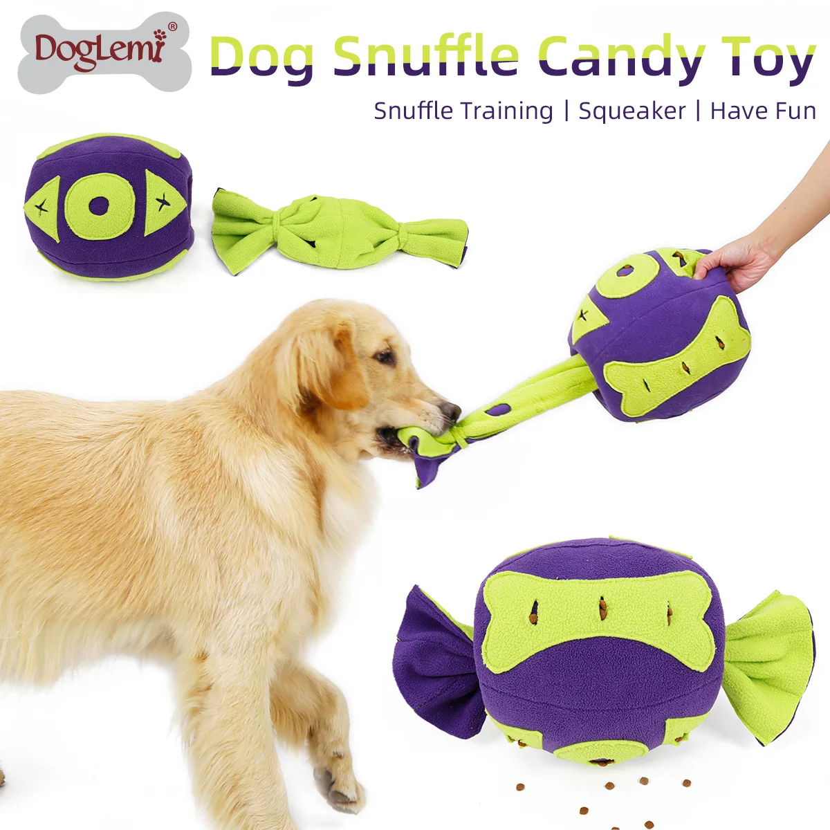 Sniffing Dog Toy Interactive Dog Chew Plush Stuffing Candy Shaped Puppy Teething Toy Pet Supplies
Sniffing Dog Toy Interactive Dog Chew Plush Stuffing Candy Shaped Puppy Teething Toy Pet Supplies