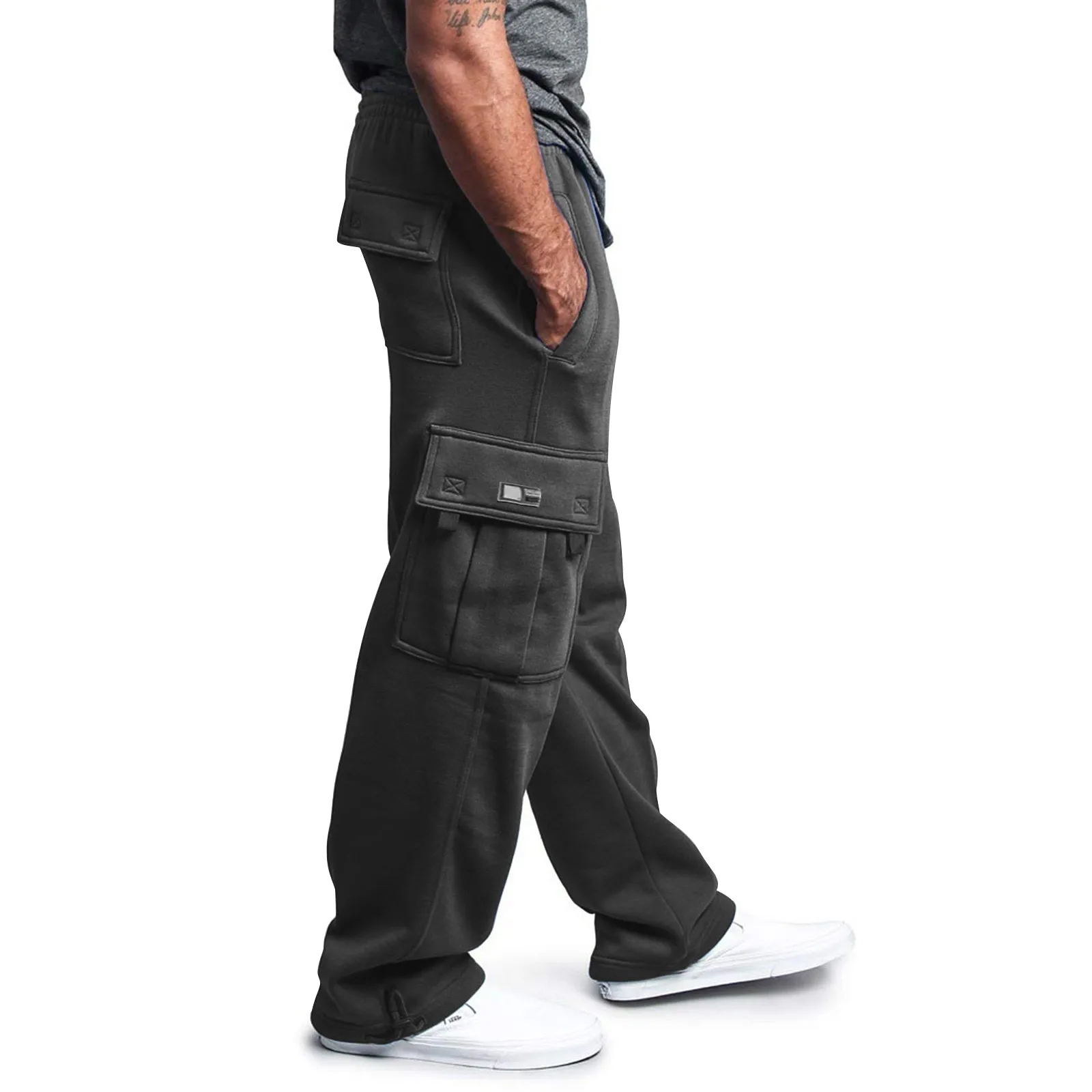 New Cargo Pants Casual Elastic Waist Sweatpants Loose Breathable Solid Color Fitness Streetwear Baggy Male Clothing
New Cargo Pants Casual Elastic Waist Sweatpants Loose Breathable Solid Color Fitness Streetwear Baggy Male Clothing