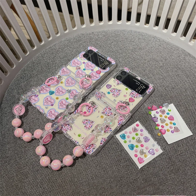 Ins Style DIY Diamond Sticker Love Phone Case for Samsung Galaxy Z Flip 4 3 Hard Cover for ZFlip5 Zflip4 Solid Shell Bracket
Ins Style DIY Diamond Sticker Love Phone Case for Samsung Galaxy Z Flip 4 3 Hard Cover for ZFlip5 Zflip4 Solid Shell Bracket