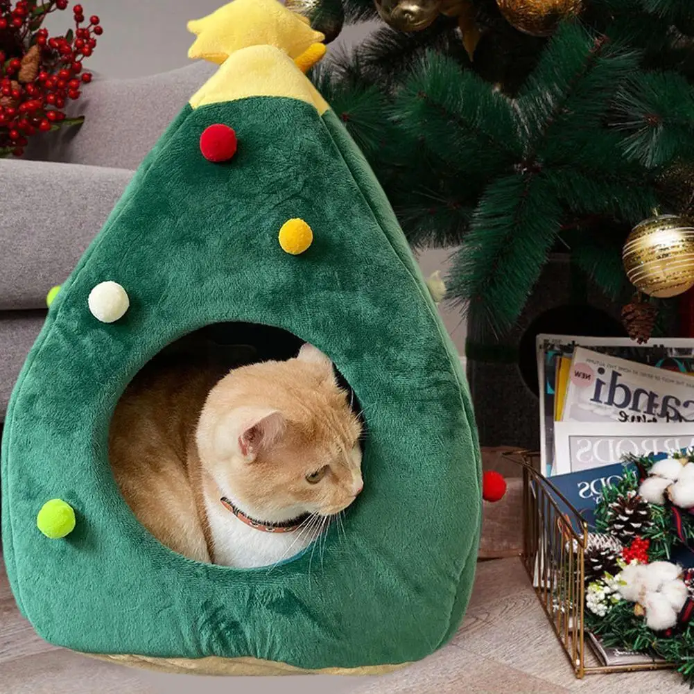 Pet House Cat Christmas Tree Shape Bed Dog Warm Soft New 2022 Cat Pet Winter House Bed Washable Supplies Pet O2R2
Pet House Cat Christmas Tree Shape Bed Dog Warm Soft New 2022 Cat Pet Winter House Bed Washable Supplies Pet O2R2