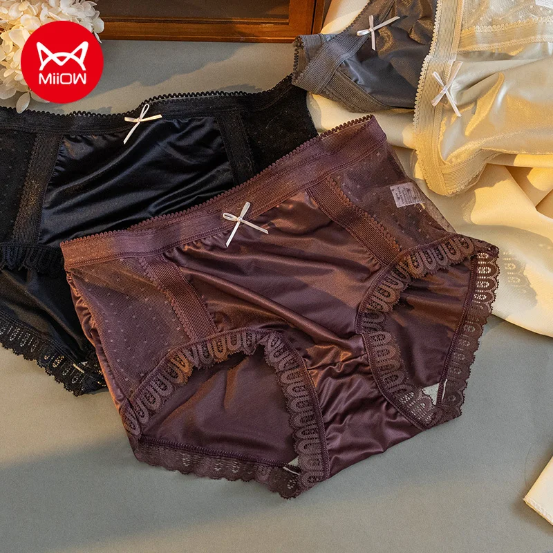 MiiOW 4Pcs Low Waist Women's Sexy Panties Lingerie Ladies Underwear Lace Shorts Underpants Briefs MM3708
MiiOW 4Pcs Low Waist Women's Sexy Panties Lingerie Ladies Underwear Lace Shorts Underpants Briefs MM3708
