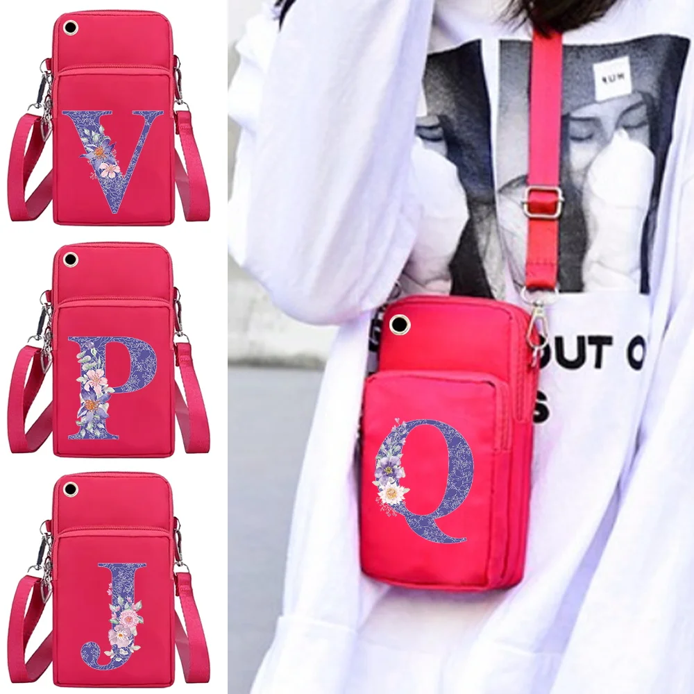 Women Mobile Phone Bags for IPhone/Huawei/Samsung Cell Bag Storage Wallet 26 Letters Print Arm Purse Outdoor Sport Accessories
Women Mobile Phone Bags for IPhone/Huawei/Samsung Cell Bag Storage Wallet 26 Letters Print Arm Purse Outdoor Sport Accessories