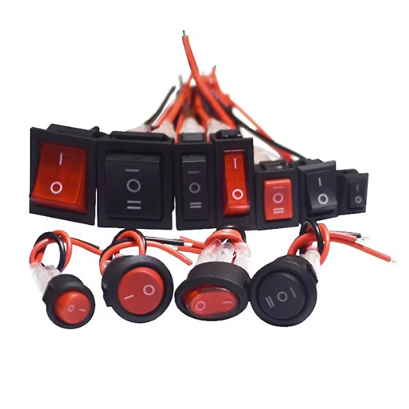 10PCS KCD1 ship type switch with line 13*21MM warping switch 2 pin 3 pin 4 pin 6 pin 2 gear 3 gear power switch line length 20CM
10PCS KCD1 ship type switch with line 13*21MM warping switch 2 pin 3 pin 4 pin 6 pin 2 gear 3 gear power switch line length 20CM