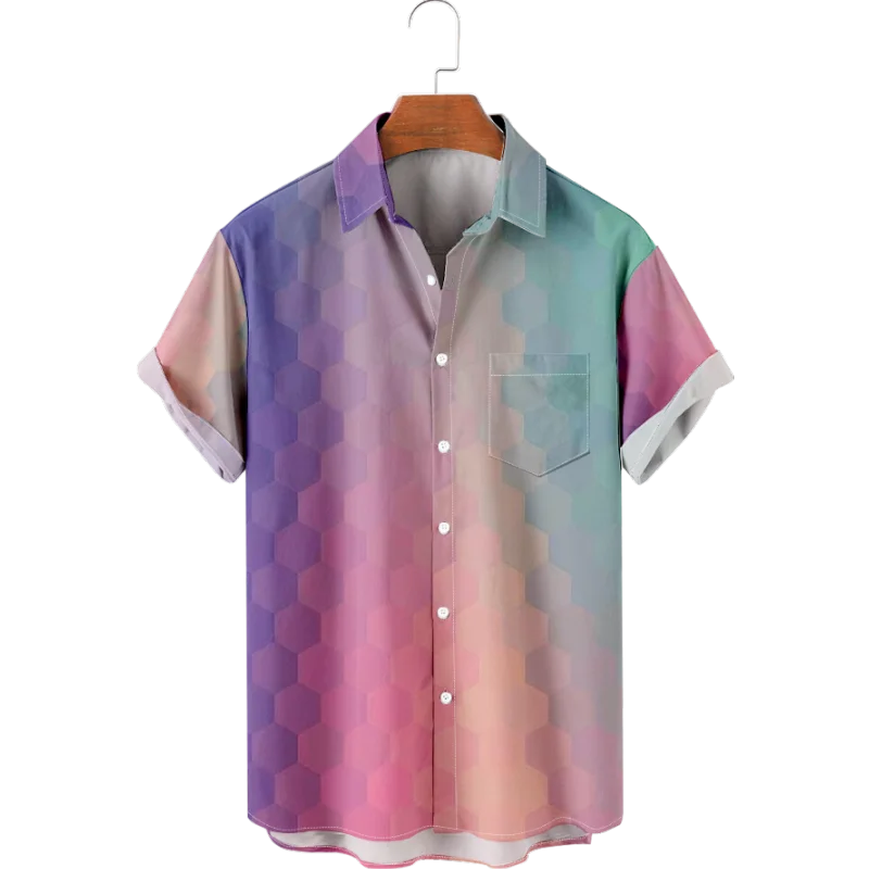 Men's Hawaiian T-Shirt For Women Gradient Color 3D Printed Hombre Fashion Shirt Casual Beach Oversized Clothes 1
Men's Hawaiian T-Shirt For Women Gradient Color 3D Printed Hombre Fashion Shirt Casual Beach Oversized Clothes 1