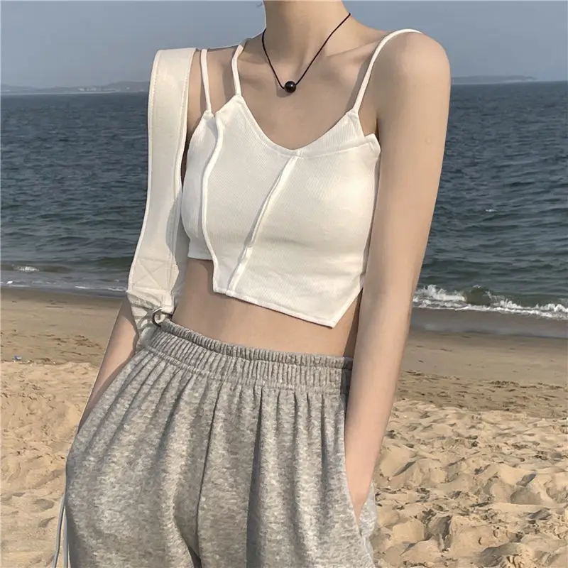Crop Tops Girls Beach Cropped Tank Top Sexy Streetwear Womens Sexy & Club Tops Silm Cami Y2k Top Korean
Crop Tops Girls Beach Cropped Tank Top Sexy Streetwear Womens Sexy & Club Tops Silm Cami Y2k Top Korean